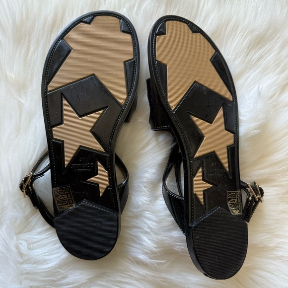 Jimmy Choo Lance Black lance flat Jelly Sandals size 41 - Picture 8 of 13
